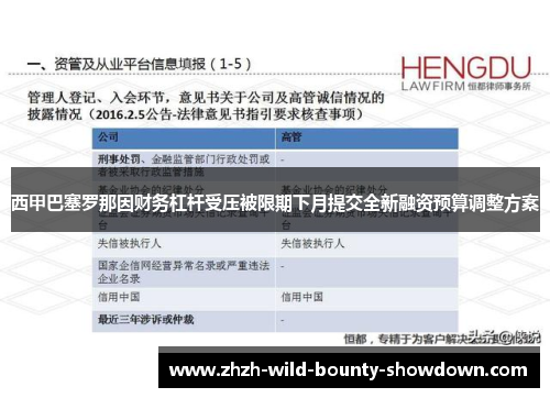 西甲巴塞罗那因财务杠杆受压被限期下月提交全新融资预算调整方案